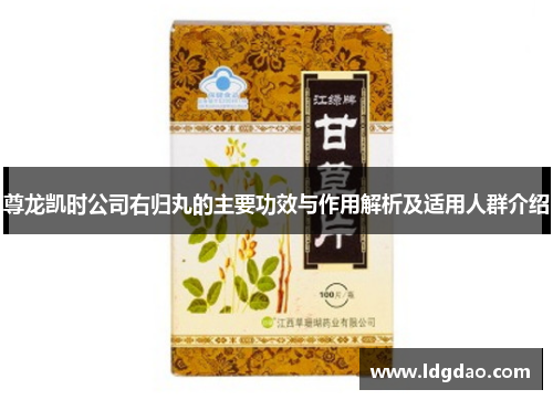 尊龙凯时公司右归丸的主要功效与作用解析及适用人群介绍